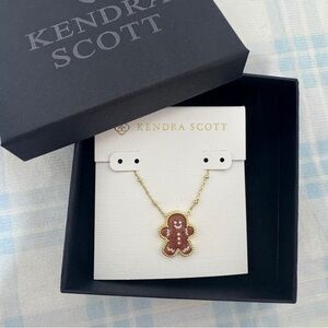 Kendra Scott Gold and Brown Gingerbread Necklace